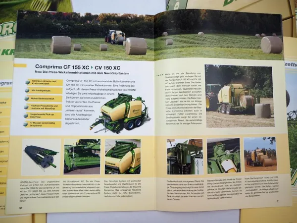Krone Landtechnik Pressen Mähwerke Feldhäcksler 7x Prospekt 2009/10