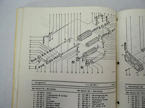 Krone MC16B Mais Chopper Häcksler Betriebsanleitung Ersatzteilliste