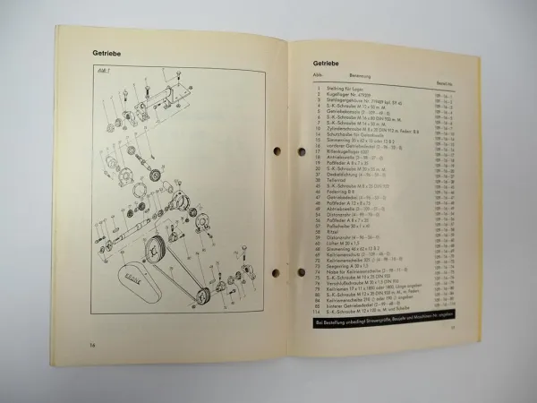 Krone SH 1500 Nr. 109 Strohhäcksler Betriebsanleitung Ersatzteilliste 1969