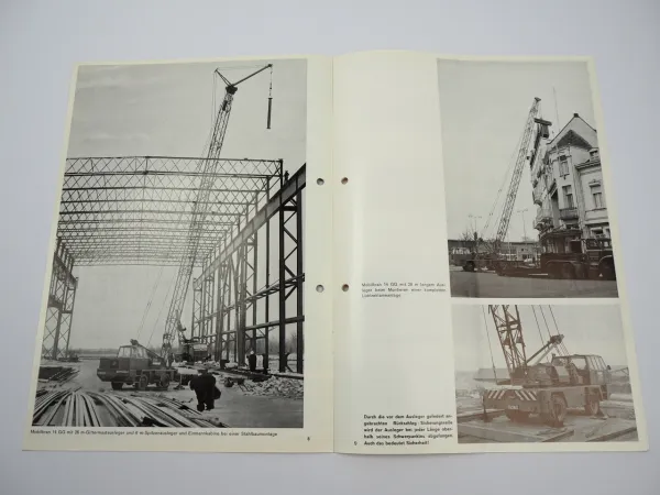 Krupp 14 16 GG Mobilkran Autokran mit Gittermastausleger Prospekt 1966