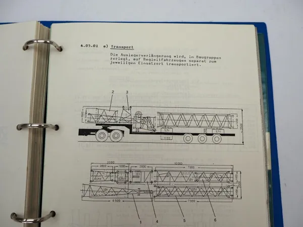 Krupp 140 GMT-AT Mobilkran Betriebsanleitung Bedienungsanleitung Wartung ca. 1985