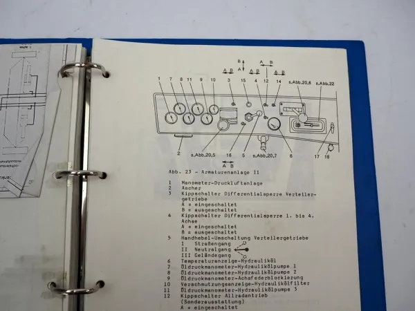 Krupp 70 GMT-AT Mobilkran Betriebsanleitung Bedienung Schaltplan 1980er J.