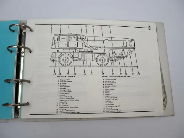 Krupp AS18 Mobilkran Betriebsanleitung Bedienungsanleitung 1970er Jahre