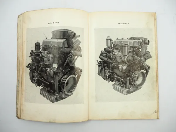 Krupp D344 Dieselmotor für LKW Elch Widder Ersatzteilliste 1959
