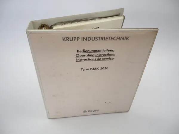 Krupp KMK 2020 Mobilkran Betriebsanleitung Bedienungsanleitung ca. 1987/88