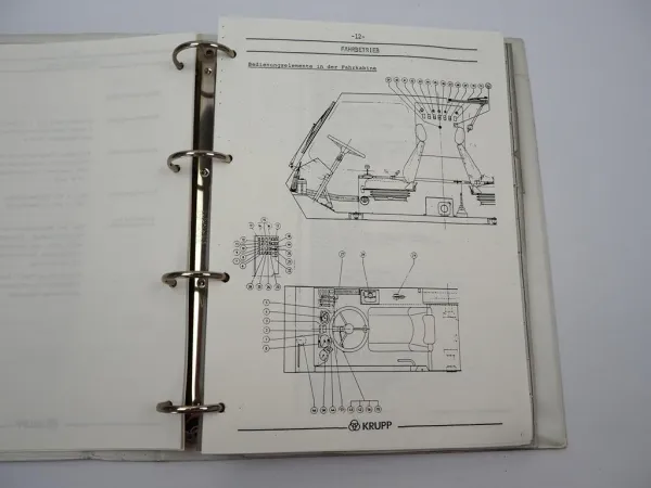 Krupp KMK 2020 Mobilkran Betriebsanleitung Bedienungsanleitung ca. 1987/88