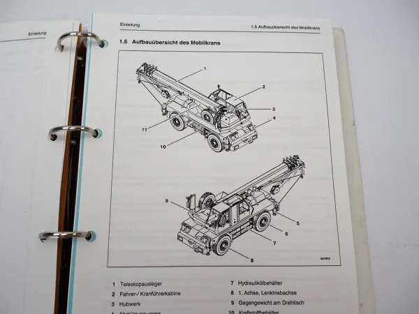 Krupp KMK 2020 Mobilkran Betriebsanleitung Bedienungsanleitung Schaltplan 1996