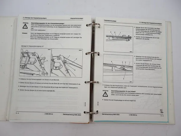 Krupp KMK 2020 Mobilkran Betriebsanleitung Bedienungsanleitung Schaltplan 1996
