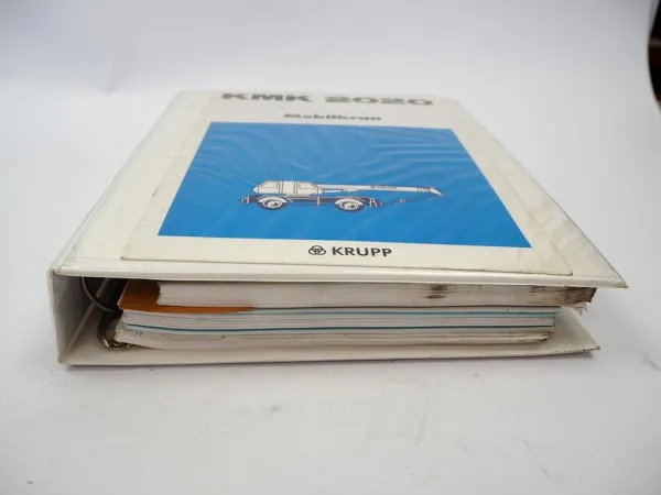 Krupp KMK 2020 Mobilkran Betriebsanleitung Bedienungsanleitung Schaltplan 1996