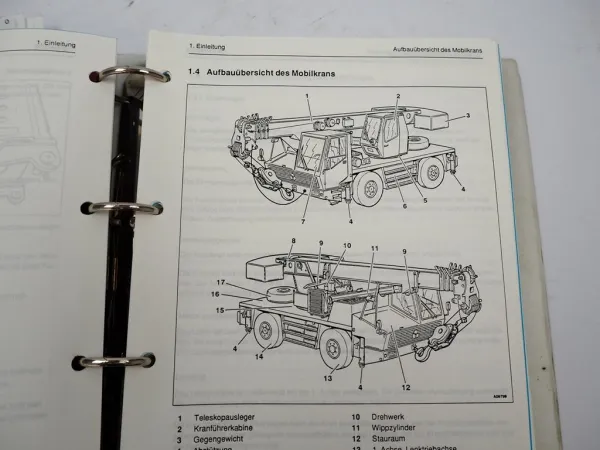 Krupp KMK 2025 Mobilkran Betriebsanleitung Bedienung Wartung Schaltplan 1992