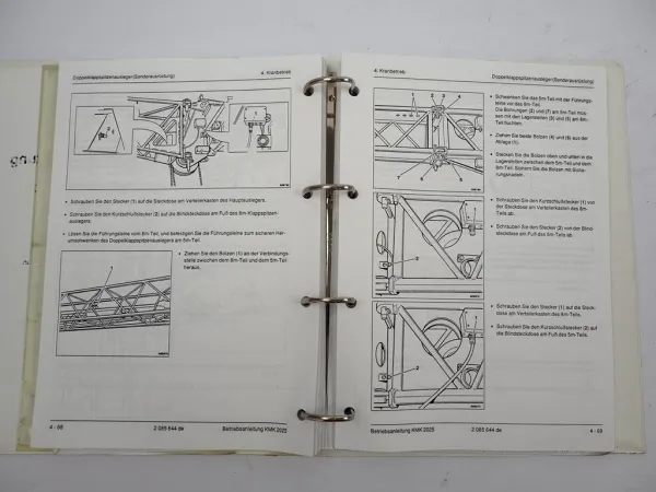 Krupp KMK 2025 Mobilkran Betriebsanleitung Bedienung Wartung Schaltplan 1994
