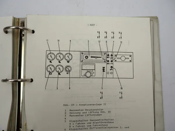 Krupp KMK 2025 Mobilkran Betriebsanleitung Bedienung Wartung Schaltplan ca. 1986