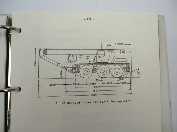 Krupp KMK 3035 Mobilkran Betriebsanleitung Bedienung Wartung Schaltplan 1989