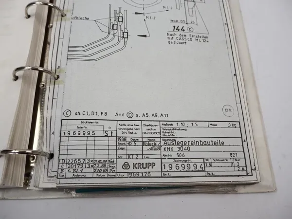 Krupp KMK 3040 Mobilkran Betriebsanleitung Bedienung Wartung Schaltplan 1989