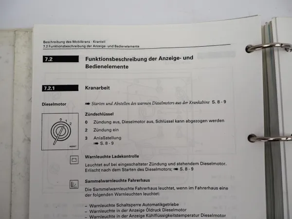 Krupp KMK 3050 Mobilkran Betriebsanleitung Bedienungsanleitung Schaltplan 1994