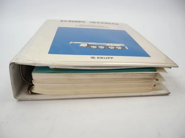 Krupp KMK 4060 Mobilkran Werkstatthandbuch Reparaturanleitung Wartung 1991