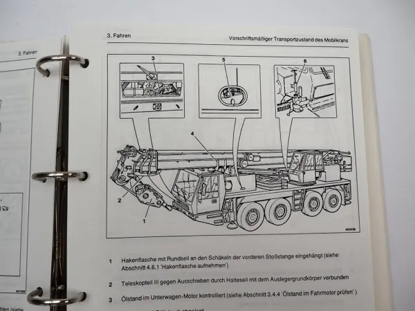 Krupp KMK 4070 Mobilkran Betriebsanleitung Bedienung Schaltplan 06/1993