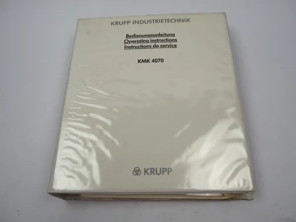 Krupp KMK 4070 Mobilkran Betriebsanleitung Bedienung Wartung Schaltplan 12/1989