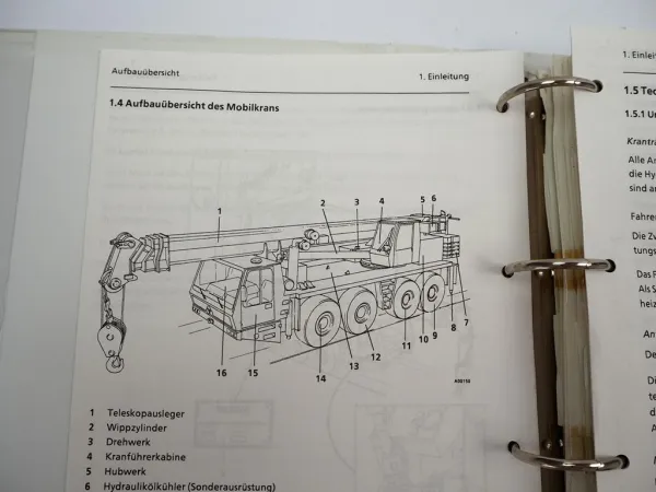 Krupp KMK 4070 Mobilkran Betriebsanleitung Bedienung Wartung Schaltplan 12/1989