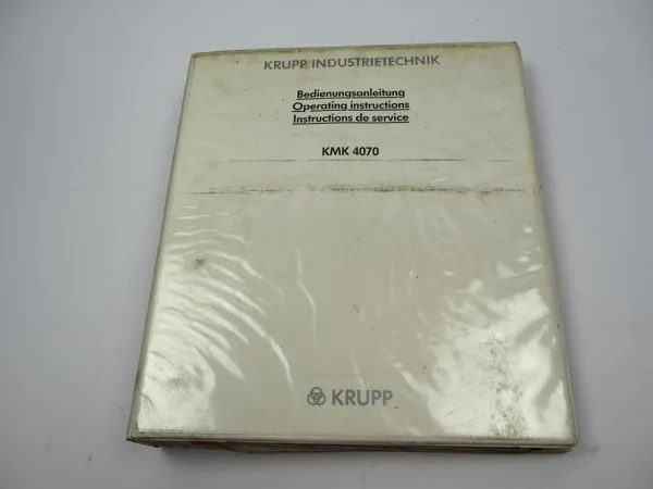 Krupp KMK 4070 Mobilkran Betriebsanleitung Bedienung Wartung Schaltplan 1989