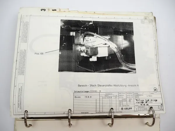 Krupp KMK 4080 Mobilkran Schulungshandbuch Service Training Schaltplan 1992