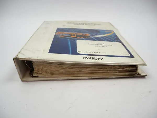 Krupp KMK 4080 Mobilkran Schulungshandbuch Service Training Schaltplan 1992