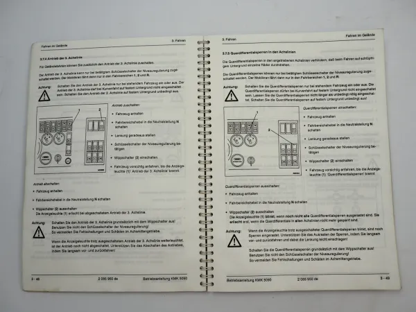 Krupp KMK 5090 Mobilkran Betriebsanleitung Bedienung Ersatzteilliste 1990