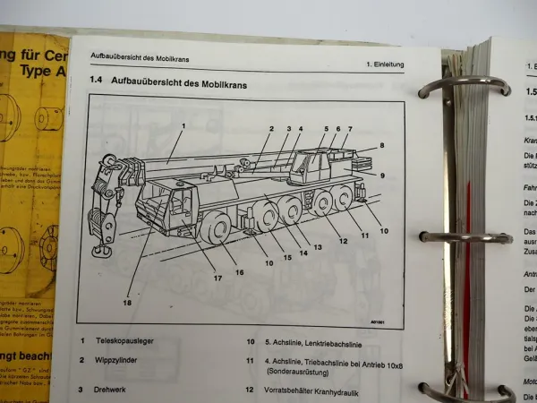 Krupp KMK 5090 Mobilkran Betriebsanleitung Bedienung Wartung Schaltplan 1990