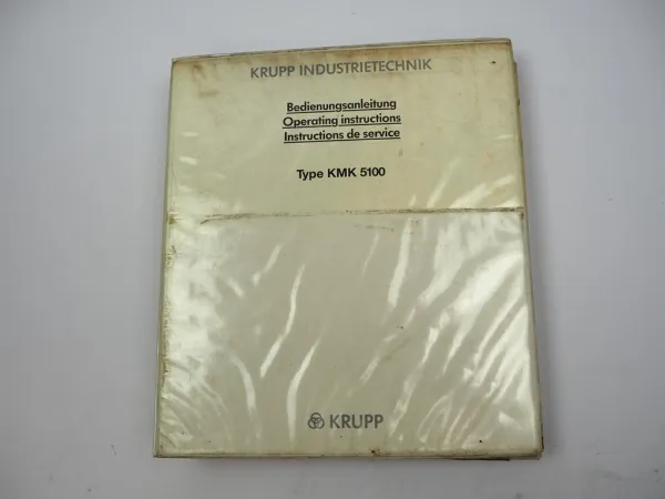 Krupp KMK 5100 Mobilkran Betriebsanleitung Bedienung Wartung Schaltplan 1987