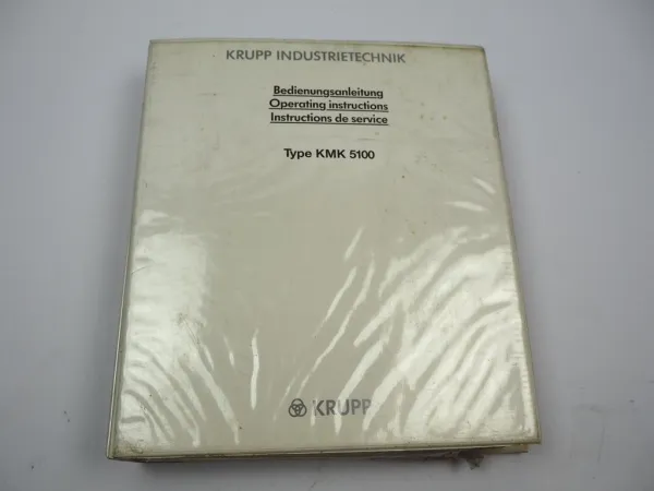 Krupp KMK 5100 Mobilkran Betriebsanleitung Bedienung Wartung Schaltplan 1987/88