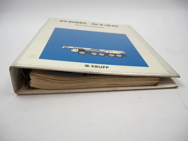 Krupp KMK 5140 Mobilkran Betriebsanleitung Bedienungsanleitung Schaltplan 1992