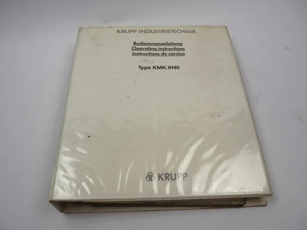 Krupp KMK 6140 Mobilkran Betriebsanleitung Bedienung Wartung Schaltplan 1985/87