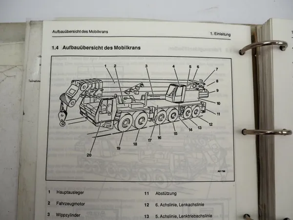 Krupp KMK 6200 Mobilkran Betriebsanleitung Bedienung Wartung Schaltplan 1991/97