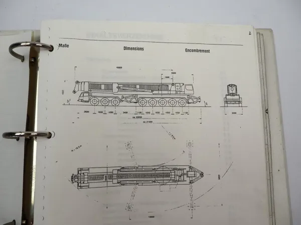 Krupp KMK 8400 Mobilkran Betriebsanleitung Bedienung Wartung Schaltplan ca. 1987