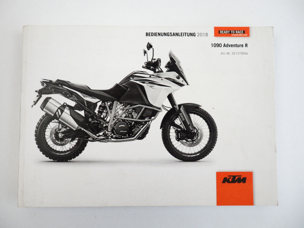 KTM 1090 Adventure R Motorrad Bedienungsanleitung Betriebsanleitung 2018