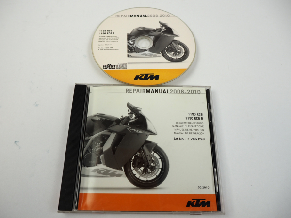 KTM 1190 RC8 R Reparaturanleitung Repair Manual 2008 - 2010