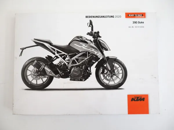KTM 390 Duke Motorrad Bedienungsanleitung Betriebsanleitung 2020