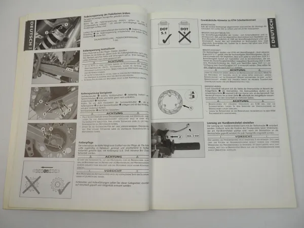 KTM 65 SX Bedienungsanleitung Owners Manual 2002