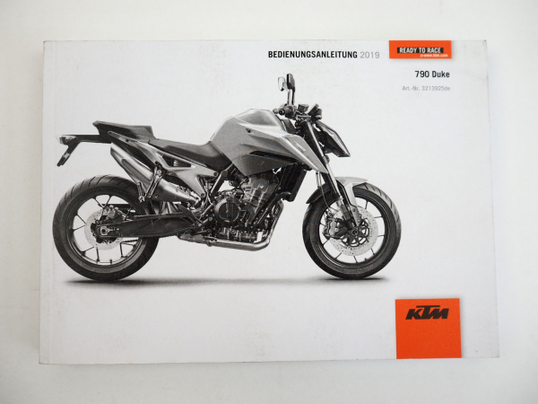 KTM 790 Duke Motorrad Bedienungsanleitung Betriebsanleitung 2019