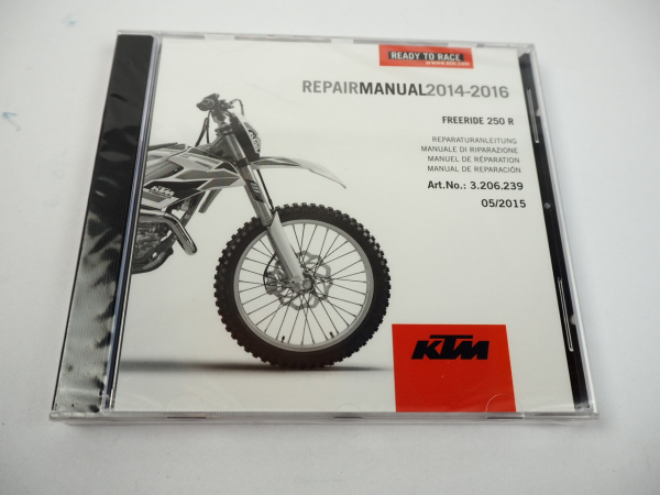 KTM Freeride 250 R Reparaturanleitung Repair Manual 2014 - 2016