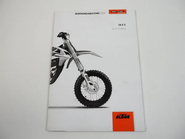 KTM SX-E5 F3001T6 Motorrad Bedienungsanleitung Betriebsanleitung 2020