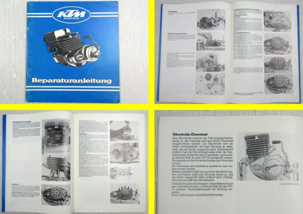 KTM Typen 52 54 55 Motor Reparaturanleitung Werkstatthandbuch 01/1975