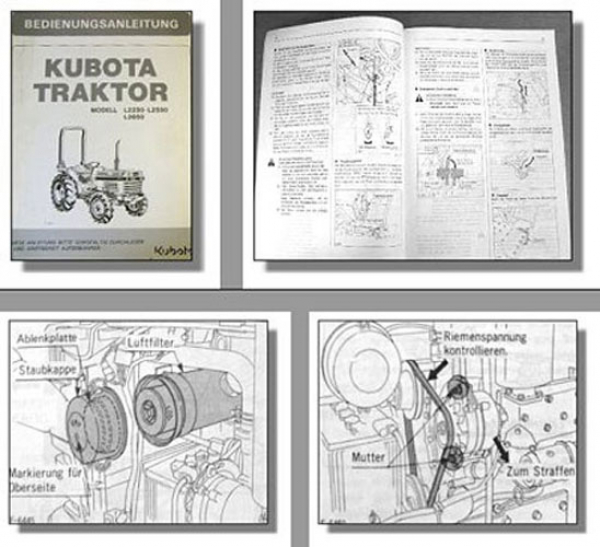 Kubota L2550 L2550 L2850 Traktor Betriebsanleitung