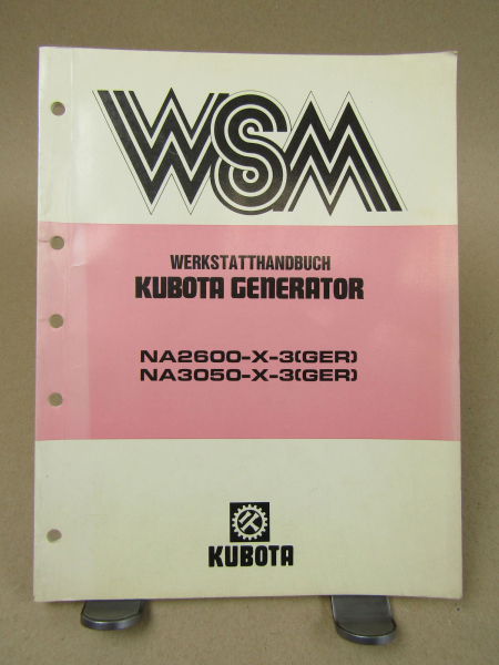 Kubota NA2600-X-3 NA3050-X-3 (GER) Werkstatthandbuch Reparaturanleitung 1987