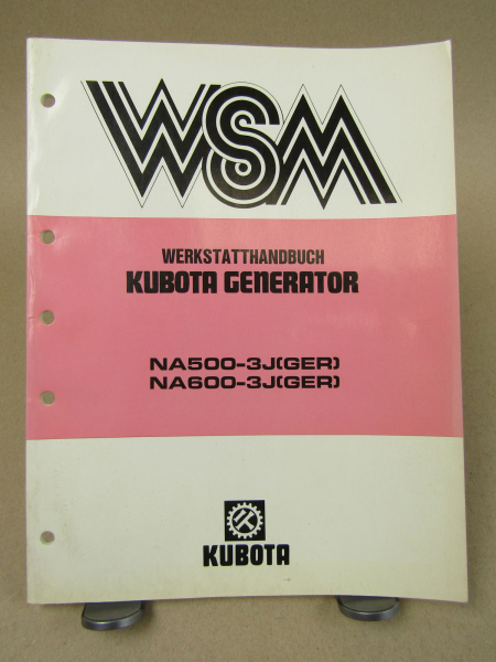 Kubota NA500-3J NA600-3J (GER) Werkstatthandbuch Reparaturanleitung 1987