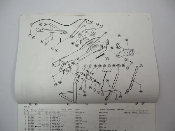 Kuhn FC240P FC280P Mähknickzetter Ersatzteilliste Ersatzteilkatalog 1995