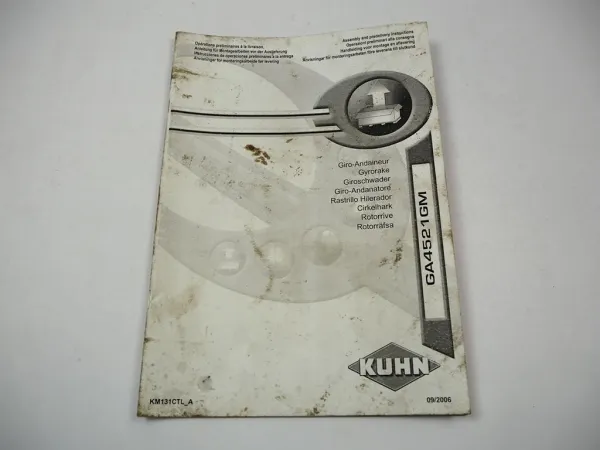 Kuhn GA4521 GM Giroschwader Montageanleitung 2006