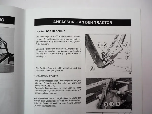 Kuhn GMD 602 702 802 F Front Scheibenmäher Betriebsanleitung Montage 2000