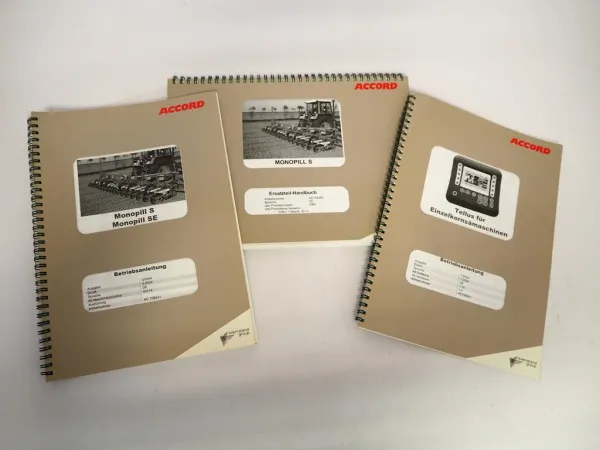 Kverneland Accord Monopill S Drillmaschine Betriebsanleitung Ersatzteilliste 2004