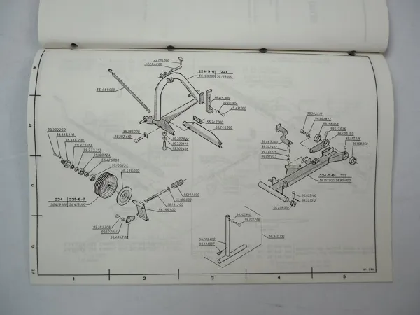 Kverneland Taarup 224 225 226 227 Disc Mower Operators Manual Spare Parts List
